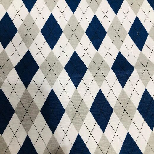 Estampa Argyle Marinho