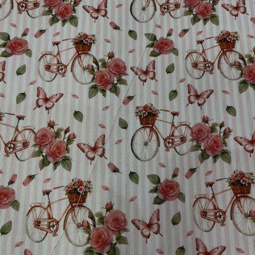 Estampa Bicicletas e Borboletas